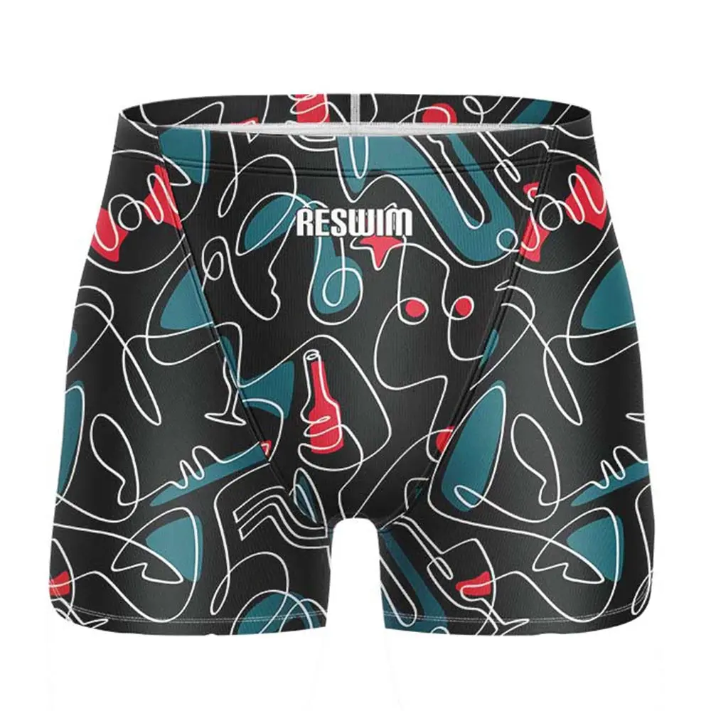 Swim Trunks Summer Mens Swim Jammer Swimsuit Shorts Athletic Training Swimwear Shorts Swimming Trunks Pool Lycra Beach Surf Diving Pants