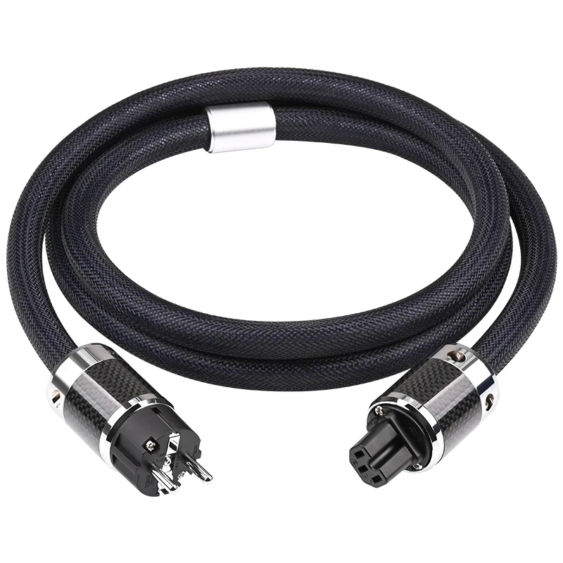 Hi-end OCC Furutech PS-950 Power Cord Shielded Carbon Fiber Shell Connecter US/EU/AU Amplifier Filtre Power Cable