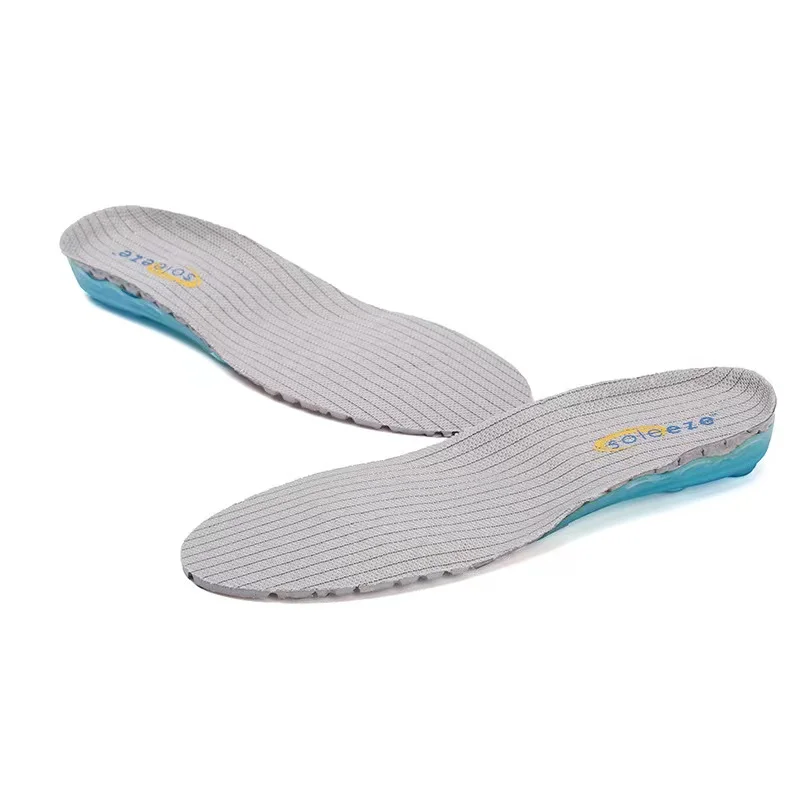 High-quality high-elastic sports insole unisex arch support run full cushion built-in spring shock-absorbing breathable insole