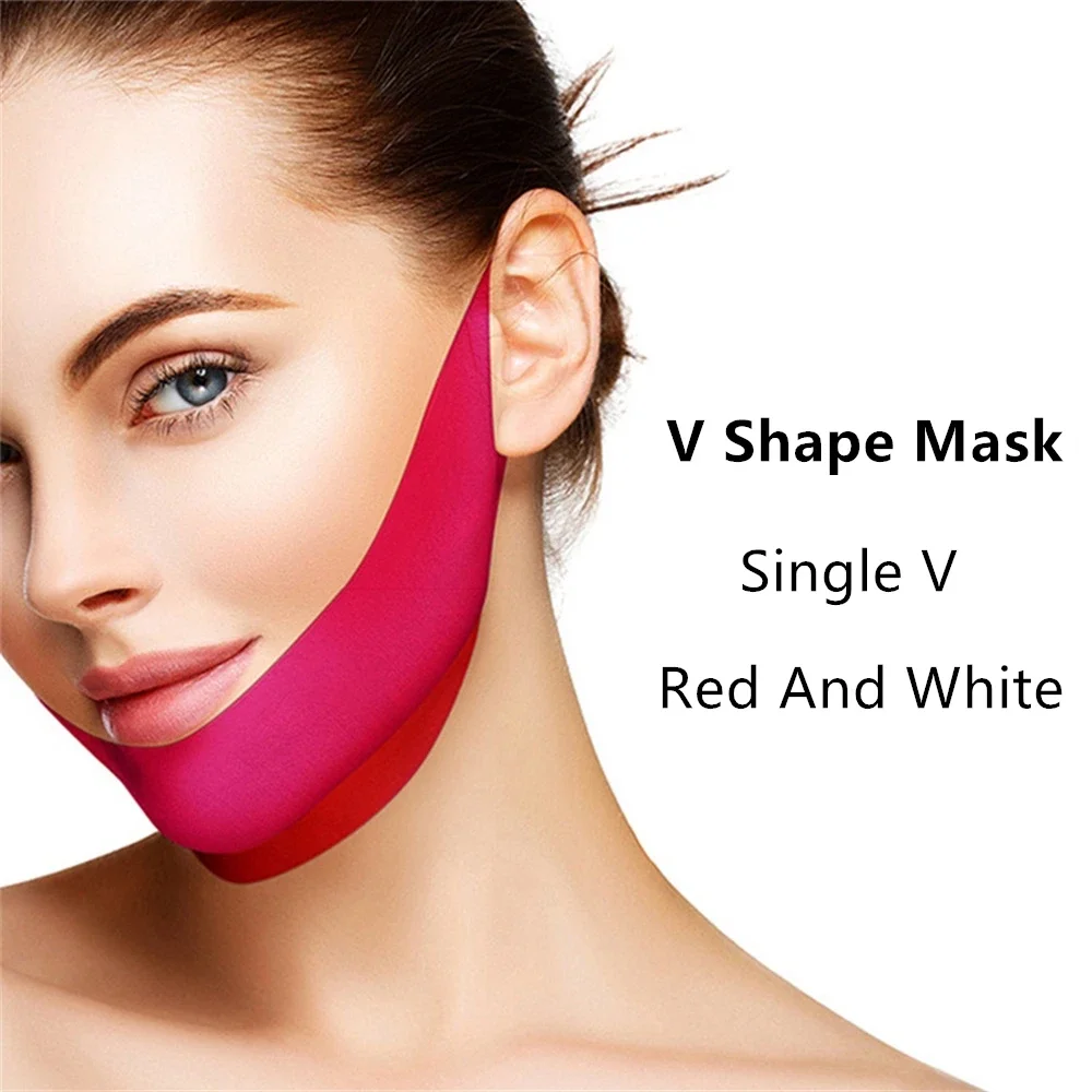 V Shape Mask Face Firming Mask Chin facial Lifting Mask Wrinkle Massage Shaper V Line Mask Slimming Beauty Skin Care Tool Lady