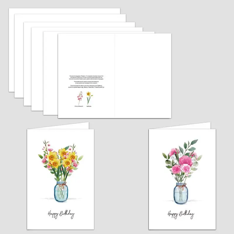 Floral Note Cards Set Of 12 Flower Stationery Blank Cards Elegant Get Well Blank Cards Beautiful Blank Greeting Cards With