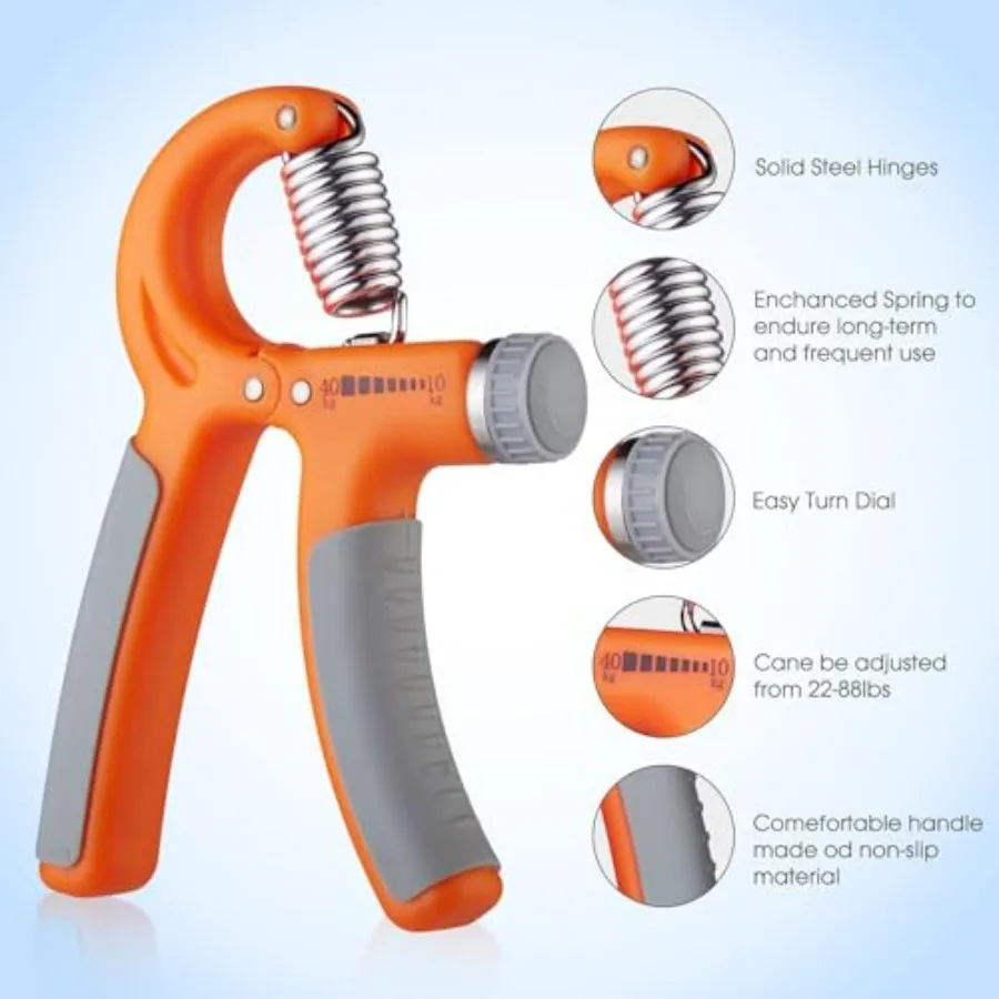 Hand Grip Trainer Gripper Strengthener Resistance Gym Wrist Strength Exerciser