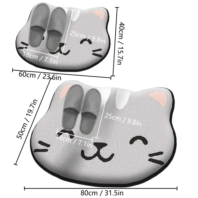 Tapis de sol absorbant épais de forme spéciale pour salle de bain, tapis de toilette en flanelle, salle de douche, tapis de pied antidérapant et résistant à la saleté 2