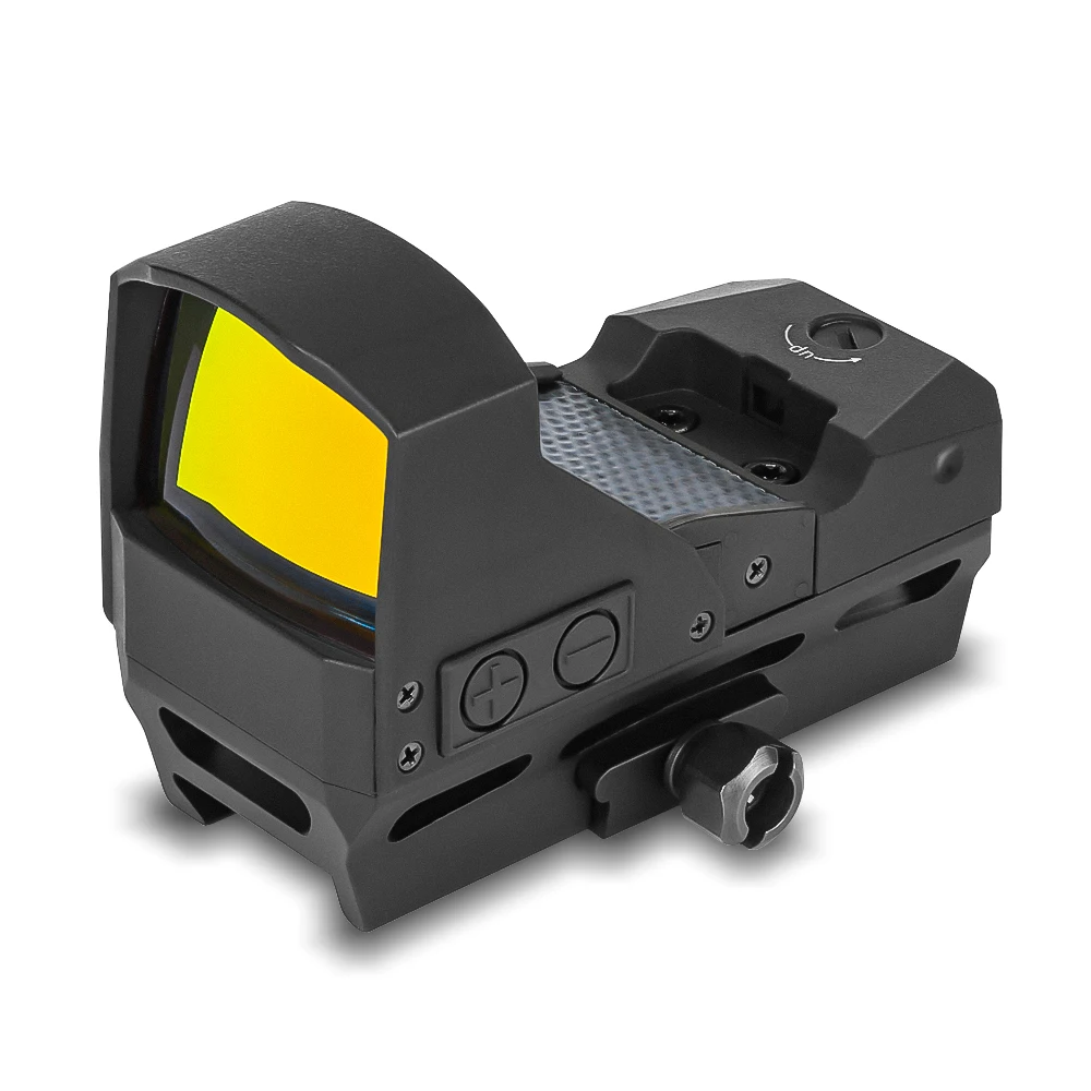 Spina Optics Tactical Solar Energy Red Dot Sight 7 Levels Illuminated Riflescope Collimator AR.223 etc