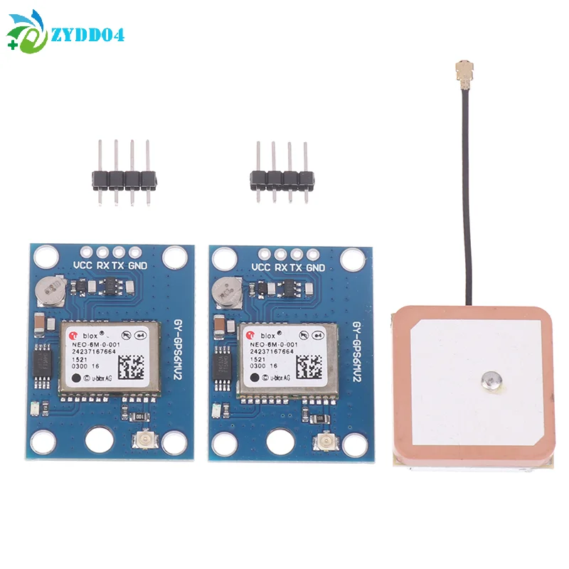 ● 1Pcs GY-NEO6MV2 NEO-6M NEO6MV2 GPS 모듈(비행 제어 EEPROM 포함) MWC APM2.5 6MV2용 대형 안테나 모듈
