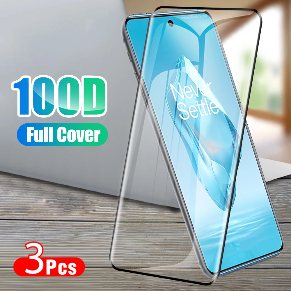 

3Pcs HD Tempered Glass For OnePlus 12R 2024 Full glue curved screen protector oneplus12 12 r R 12 6.78 inches protective glass