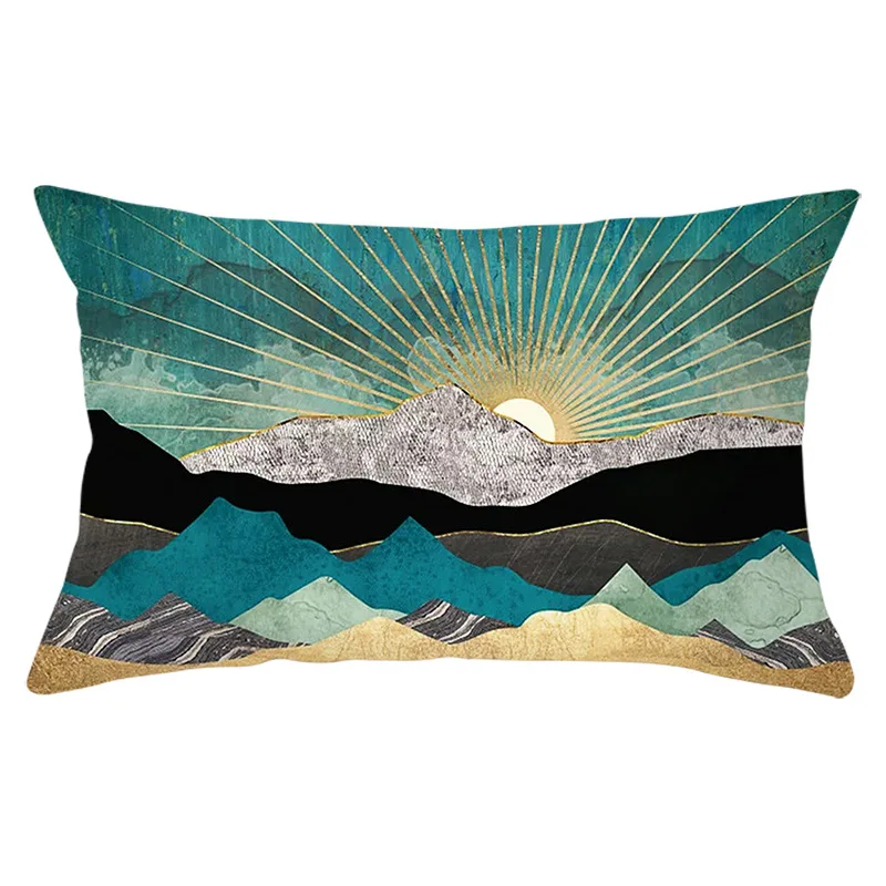 30x50cm Sun Mountain Landscape Pillowcase Decorative Sofa Cushion Case Bed Pillow Cover Home Decor Gift Car Cushion Cover