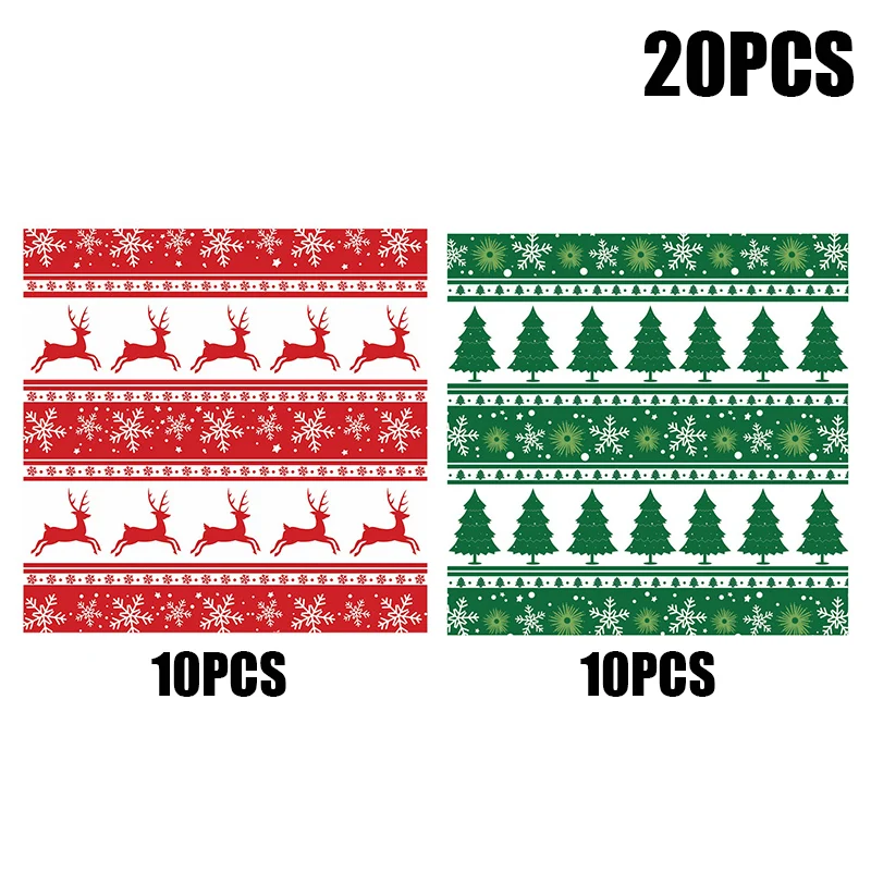 20pcs Christmas-Themed Greaseproof Deli Paper Sheets for Sandwiches, Burgers, Fries, an... - SKU GDS01557 - UGI Packaging