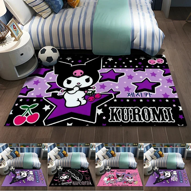 MINISO DISNEY Cute Cartoon Kuromis Carpet Printed Non -slip Yoga Door Mat Photography Props Kitchen Mats Area Rug Birthday Gift