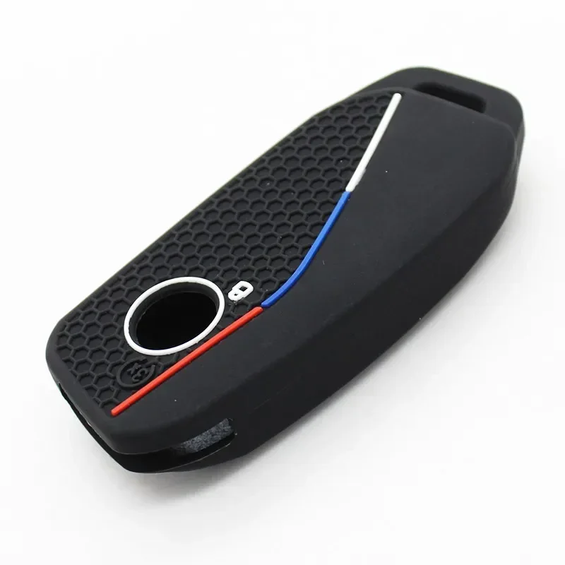 Silicone Key Fob Cover Case for BMW 3 5 7 X1 X3 X5 X7 IX Series-Smart Keyless 4Buttons Car Accessories, key case,key case cover,remote control case cover