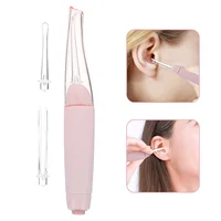 Ear Spoon Luminous Wax Clip Scoop for Baby Cleansing Pink Earwax Cleaner with Light 1