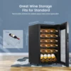 Wine Cooler Refrigerator-24-Bottle Capacity,Compressor Freestanding Beverage Fridge,Digital LED Touch Control 5