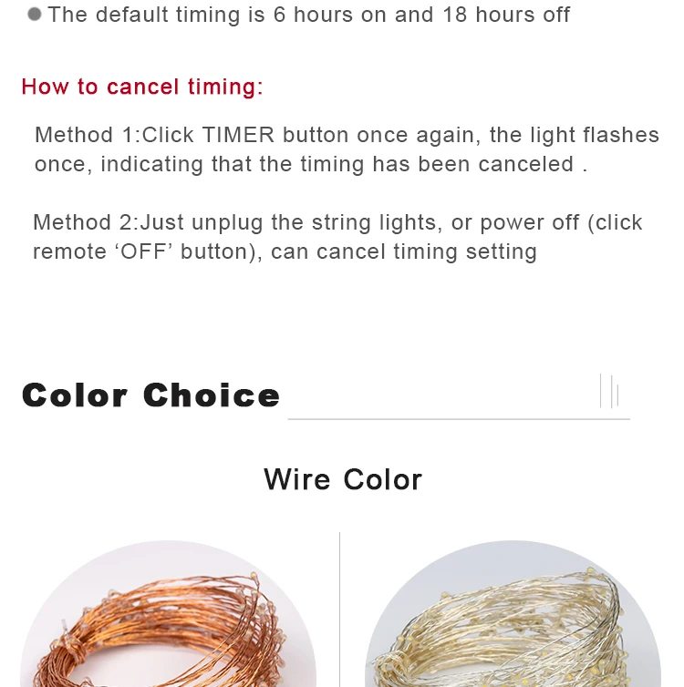 30m 50m 100m LED String Fairy Lights Remote Control Waterproof Plug in for Indoor Outdoor Christmas Holiday Wedding Garden Decor