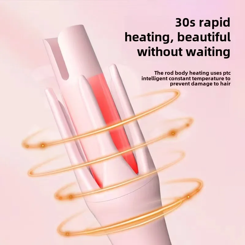 Fully Automatic Hair Curler Portable Curling Wand with Anti-Scald New Hair Curling Iron Anti-Tangle Curler for Styling