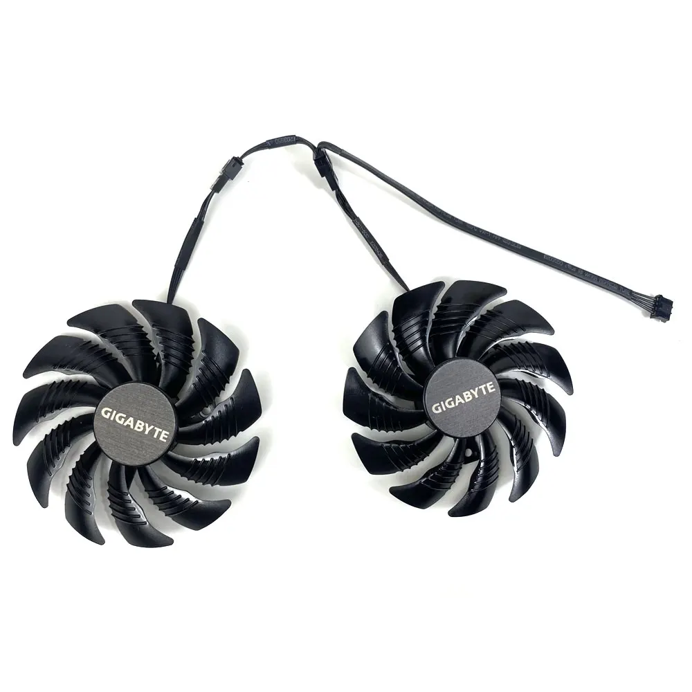 Ventiladores 4pin para Gigabyte Gtx 1050 1060 1070 ti Gv-rx570 580 Aorus rx 470 480 r9 380x 87 mm T129215su Pld09210s12hh - Imagem 6