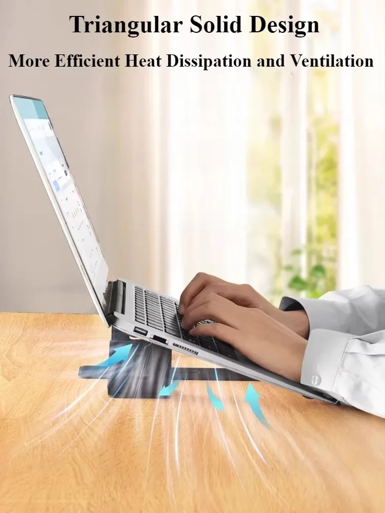 Eary Portable Foldable Laptop Stand Holder Vertical Heat Dissipation Riser Universal for Tablet Phone Notebook MacBook Air Pro