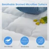 QUEEN ROSE Mattress Topper Queen, Extra Thick Pillow-Top Mattress Pad Bed Covers, Plush Soft Support, 3D Snow Down Alternative, 4
