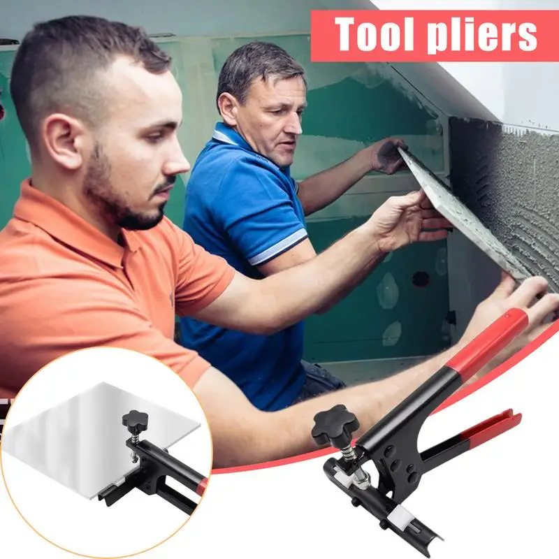 Glass Breaking Pliers Glass Tile Cutter Tool Ceramic Tile Breaking Pliers Heavy Duty Running Cutter Manual Ceramic Cutting Tool 5