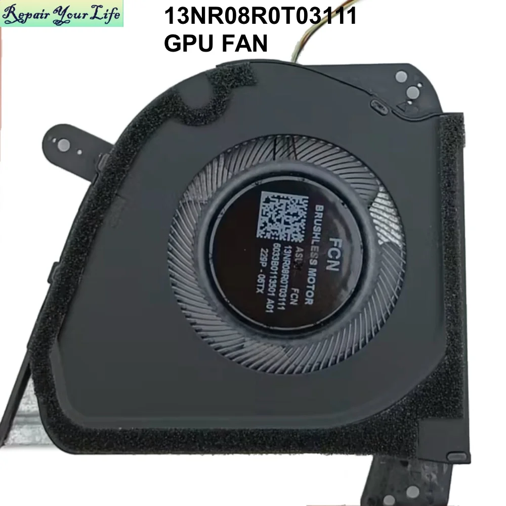 CPU GPU Cooling Fans for Asus ROG Zephyrus M16 GU603 GU603ZM GU603ZE ZW GU603ZX Laptop Cooler Fan 13NR08R0T02111 13NR08R0T03111 cooling fan