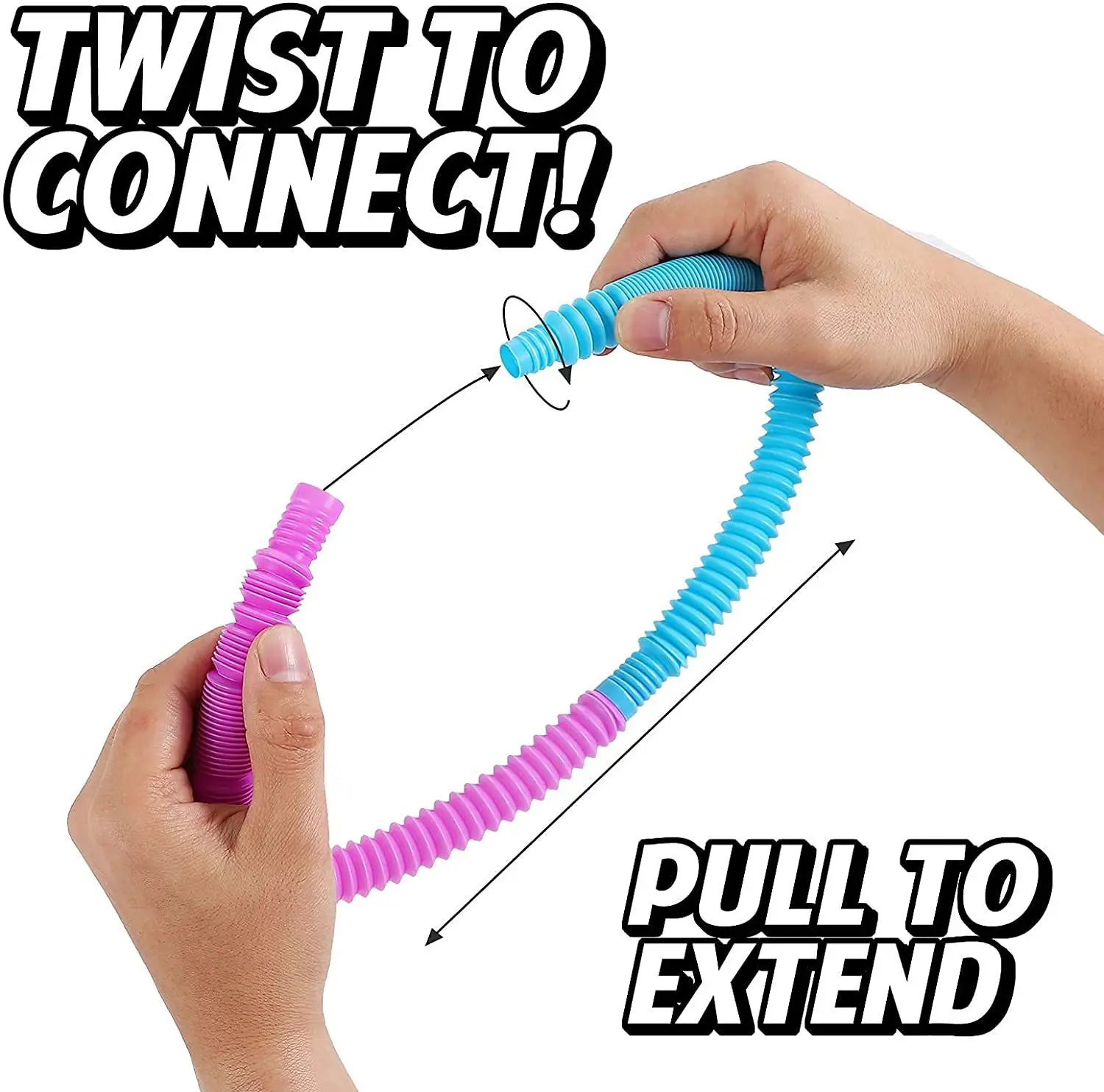 Rainbow Pop Tube Sensory Toys 5