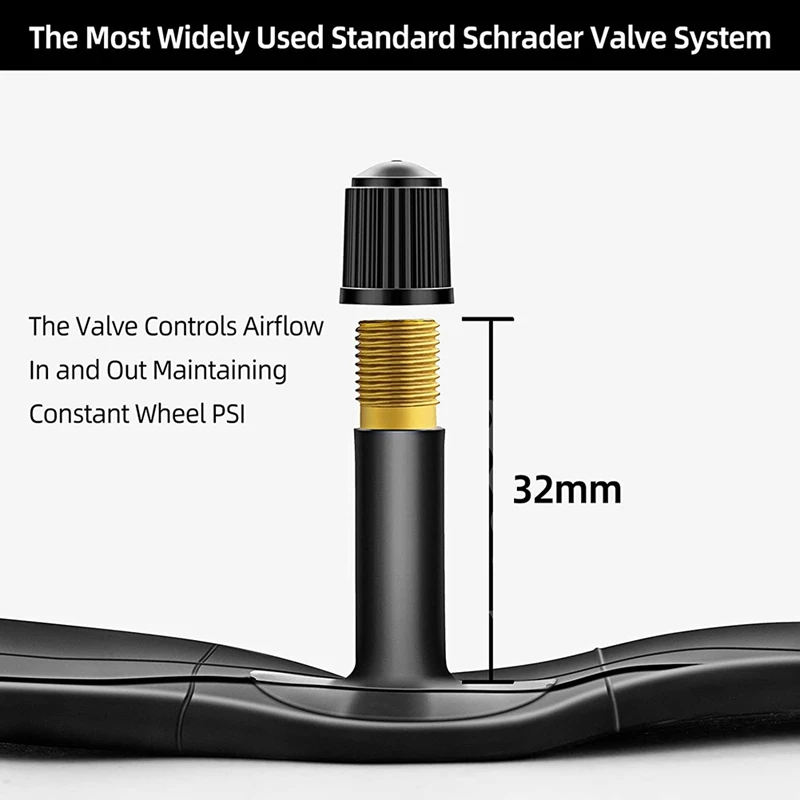 2PCS Bike Tubes For 26 Inch X 1.75/1.95/2.10/2.125 Bike Tire,MTB Inner Tube With Schrader Valve Bicycle Accessories