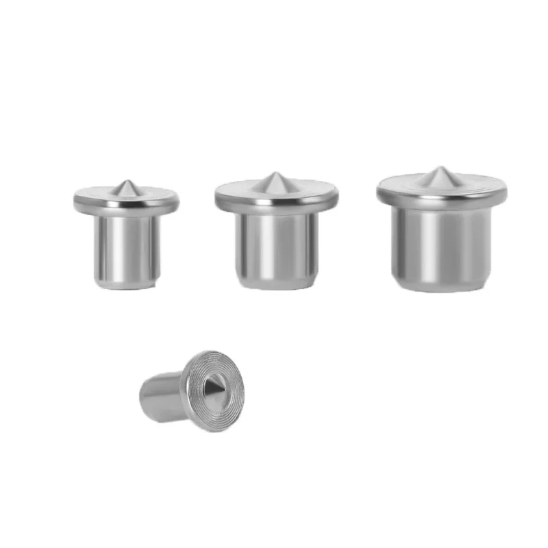 Center Punch Tool Woodworking 1/4 Dowel Tenon Center Set Top Locator Roundwood Punch Wooden Furniture Centering Point Drilling