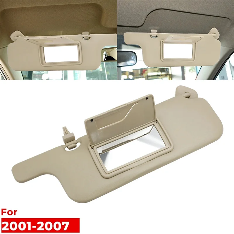A95E-Car Sun Visor For Toyota Corolla 2001-2007 Makeup Mirror Sun Shielding Board Inner Front Windscreen Sunvisor