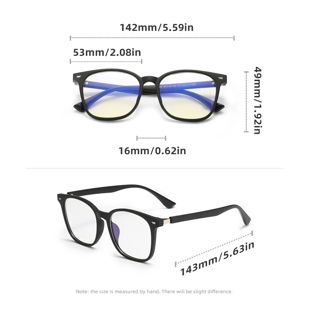 KINGSEVEN Brand New Anti-Blue Ray Glasses Men/Women Phone Computer Blue Blocking Fashion Eyewear Students Transparent Eyeglasses 4