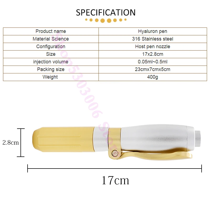 0.3/0.5ML Hyaluronic Acid Pen Tattoo Pen Safely Lip Injection Filler Collagen Instant Lip Plumper Serum Plumper Oil Lips