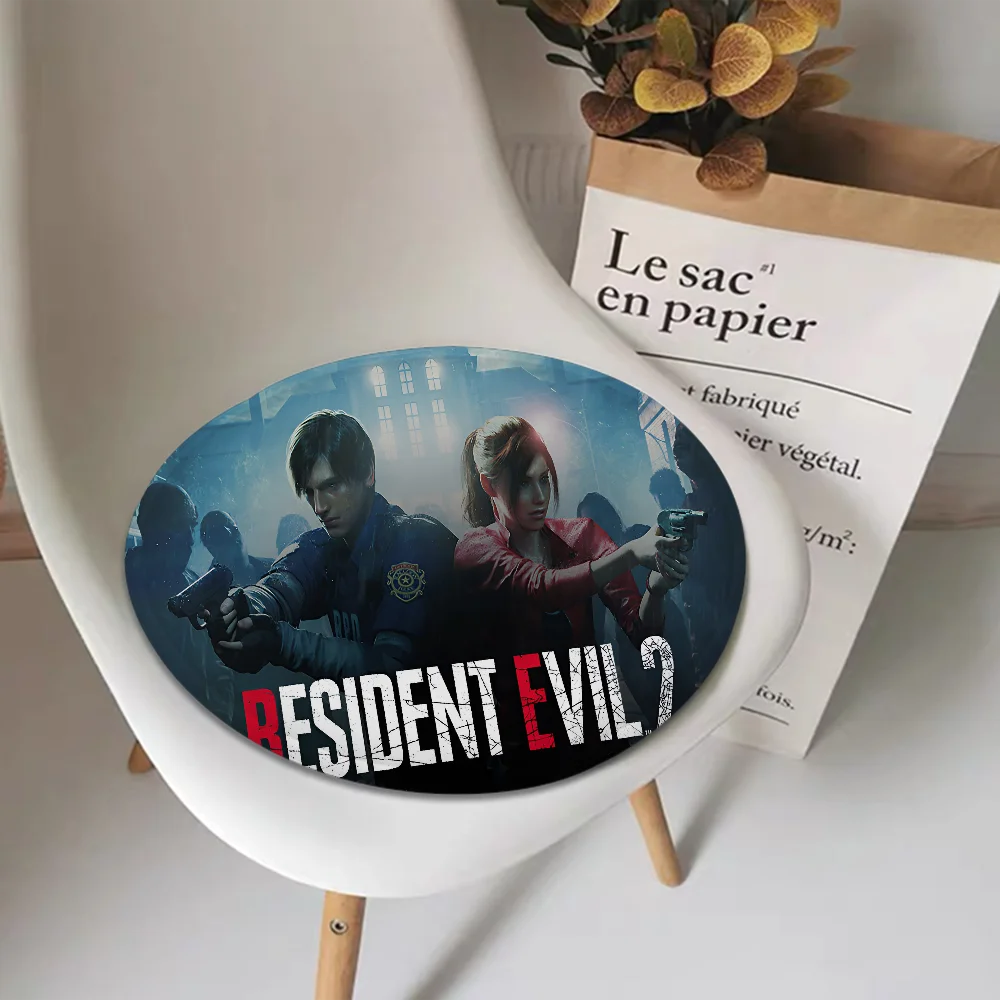게임 R-RESIDENT E-EVIL 사각 시트 패드, 가정용 쿠션, 부드러운 플러시 의자 매트, 겨울 사무실 바 의자 매트 패드