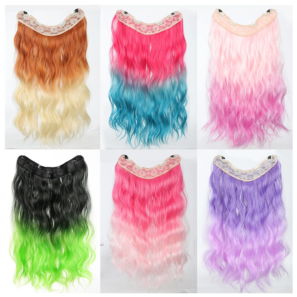 Synthetic Curly Invisible Wig for Women