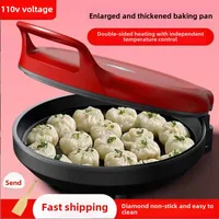 110V export small household appliances Taiwan electric cake stall household double-sided heated pan pan deepening non-stick pan 1