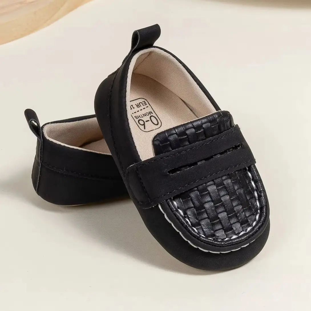 KIDSUN Baby Girls Boys Classic Loafers Infant Oxford Dress Shoes Prewalker Soft Slip On Moccasin Crib Flats Newborn Shoes 2