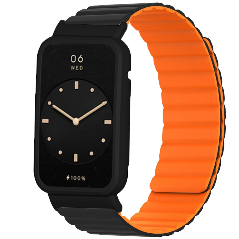Silicone Link para Xiaomi Relógio Banda 7pro 45 mm Pulseira de Loop Magnético Original Miband Série 7pro Pulseira Relógio Acessórios 26.1 mm - Image 3