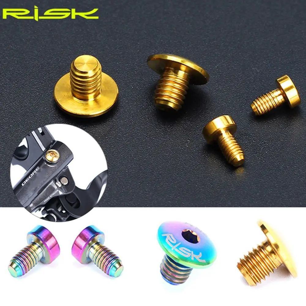 RISK Titanium Bicycle Screws Bike Lid Bolts Brake Lever Disc Fixed Screw Components