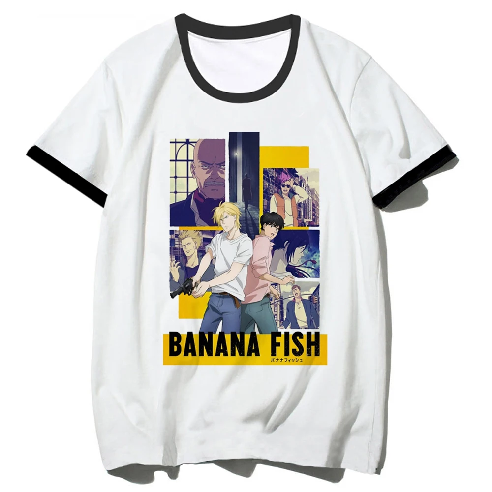 Maglietta Banana Fish Donna Streetwear Tee Abbigliamento Donna 2000S