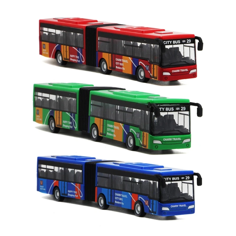 Ônibus urbano realista puxar para trás brinquedos modelo infantil jogos de  mesa melhor presente - AliExpress