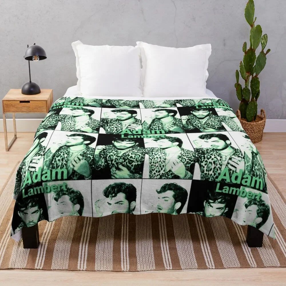 

Hot in green Adam Lambert Throw Blanket Fluffy Shaggy Blanket Fluffy Soft Blankets