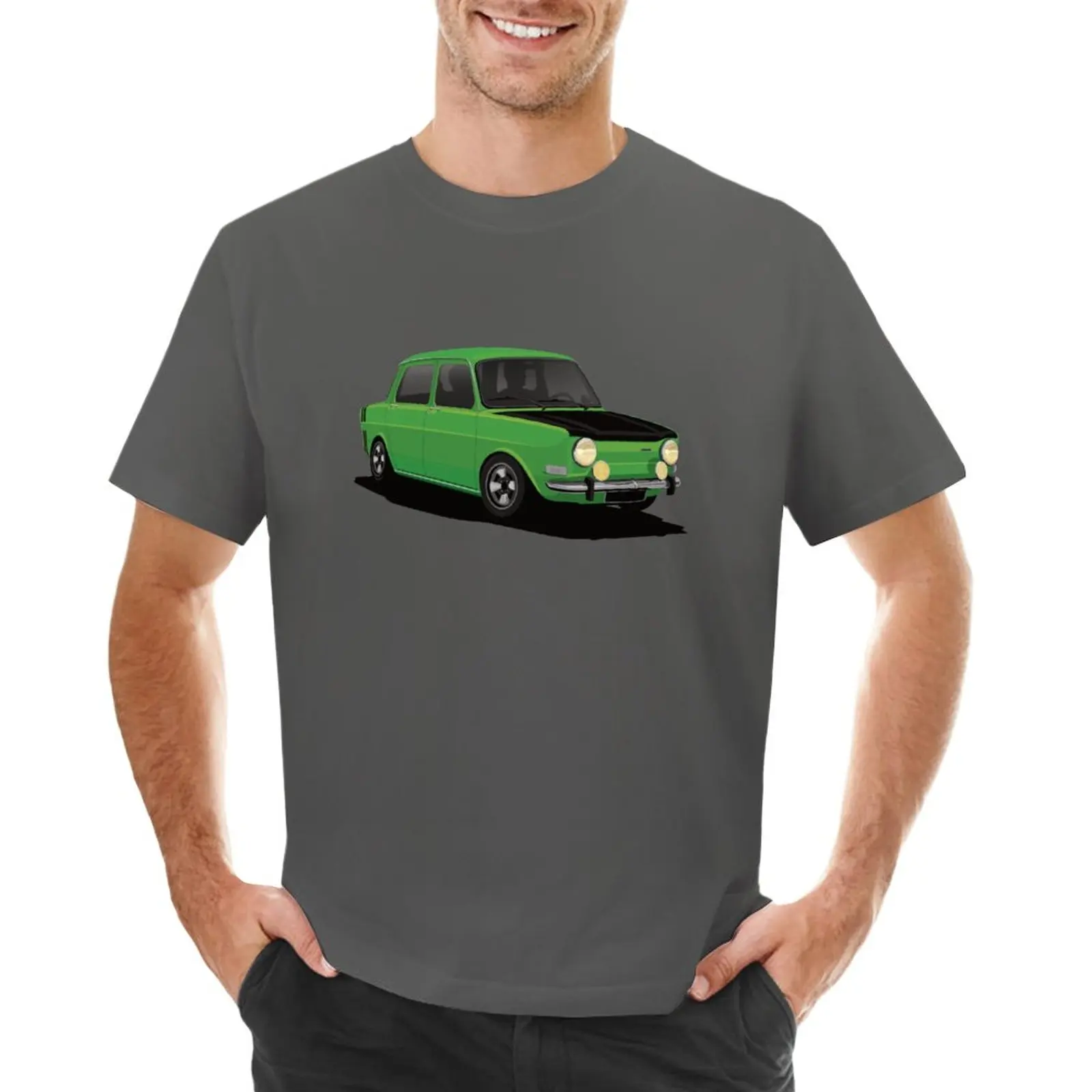 Simca 1000 Rallye Green T-Shirt Plus Size Top Customs Blacks Vintage Workout Shirts For Men