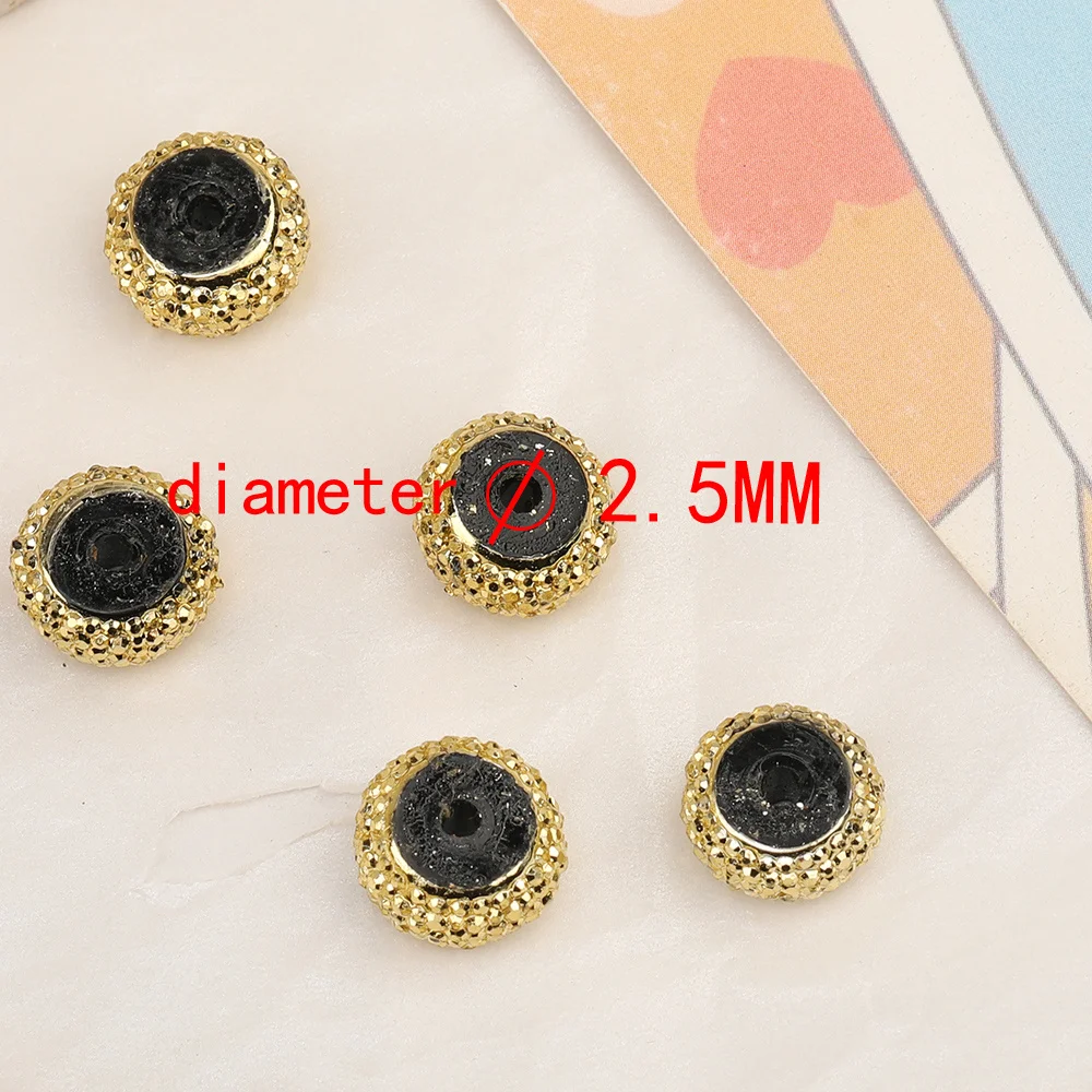 Cordial Design 200Pcs 12*12MM DIY Beads Making/Jewelry Findings & Components/Wheel Shape/Gold Paint Effect/Hand Made/Resin Bead 5 Cordial Design 200Pcs 12*12MM DIY Beads Making/Jewelry Findings & Components/Wheel Shape/Gold Paint Effect/Hand Made/Resin Bead - cordial