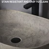 Ceramic Table Sink Oval Bathroom Vessel Sink Bowl Above Counter Art Basin Lavatory Balcony Vanity Sink Countertop Washing Basin 5