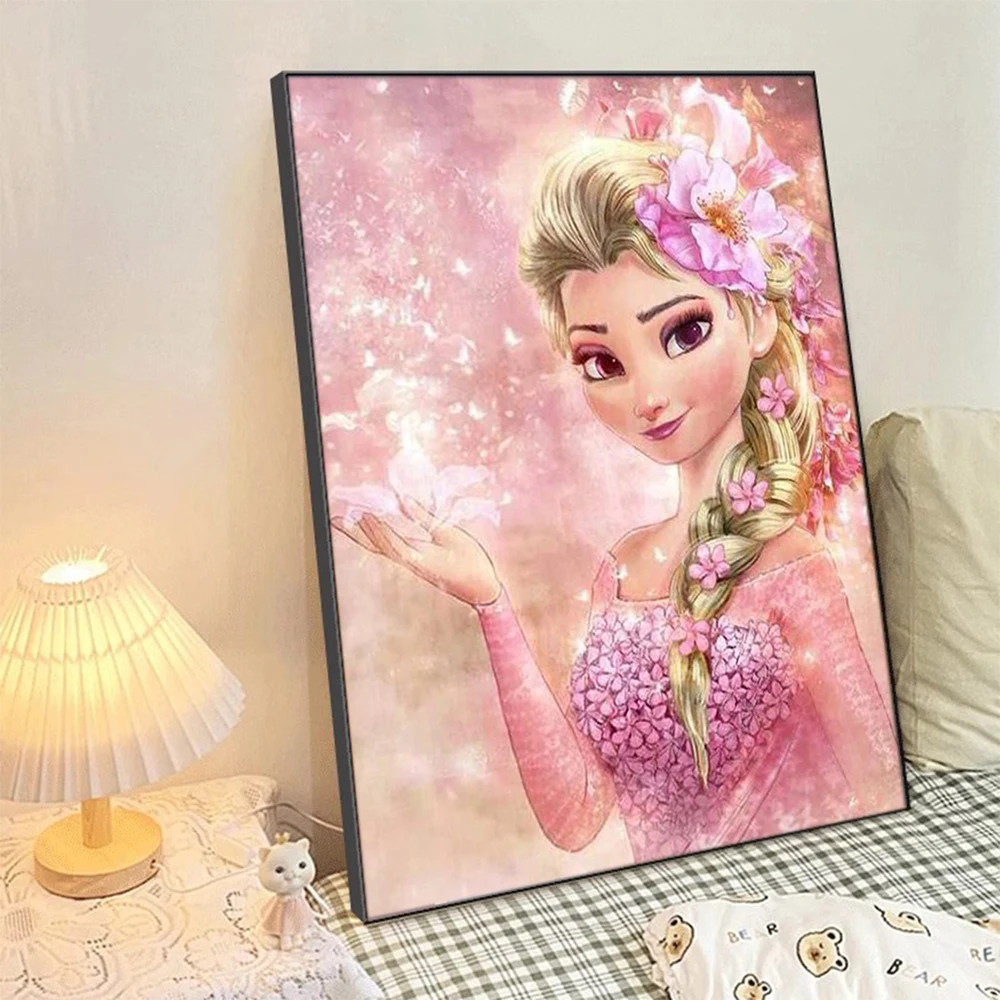 Disney Diamond Painting Cartoon Frozen Elsa Princess Full Drill Diamond Mosaic Ricamo Punto Croce Kit Home Decor Gift