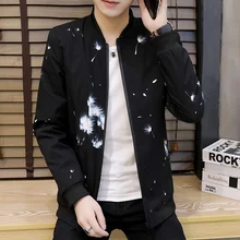 

M-4XL 2022 Spring and Summer New 3D Printing Thin Jacket Men's Jacket Baseball Collar Fashion Jacket