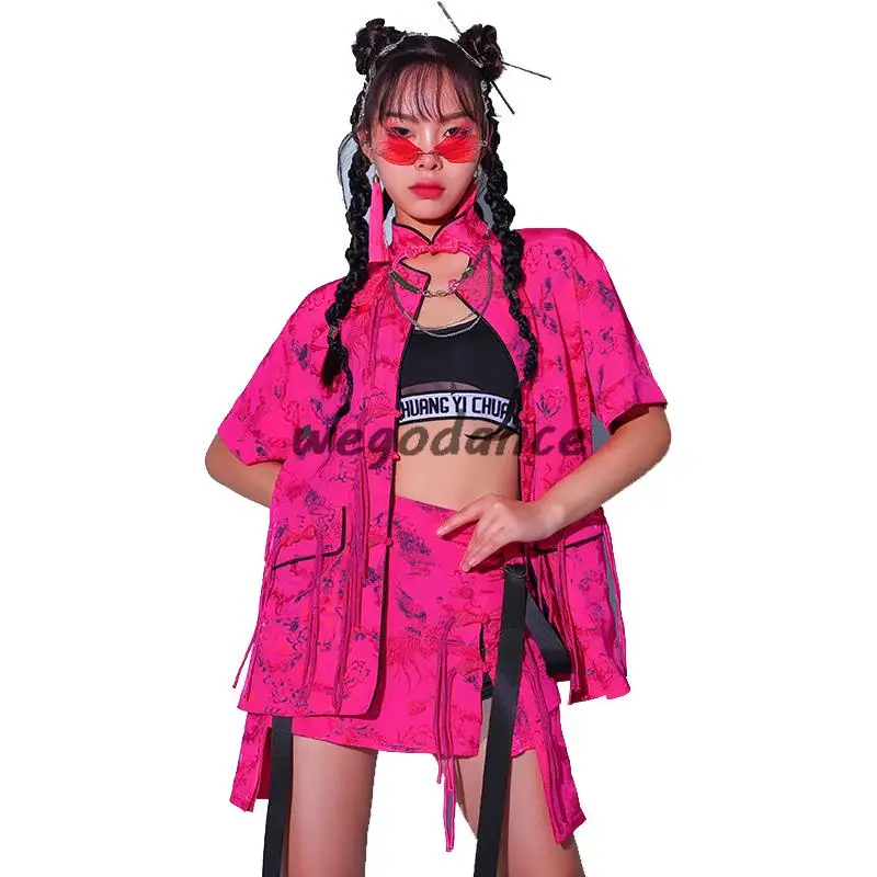 

Chinese style Jazz Dance Women's Hip Hop Koop Korean Dance Troupe Performance Costume