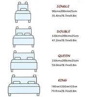 120/150/180cm Fitted Sheet with Elastic Bands Non Slip Adjustable Mattress Covers for Single Double King Queen Bed Bedspread 6