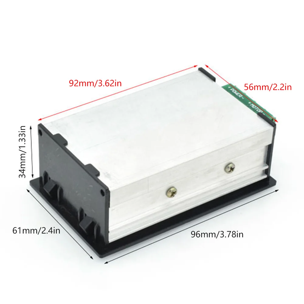 DC 6-60V 30A DC motor controller PWM adjustable speed digital display encoder duty ratio frequency 1-100KHZ power supply