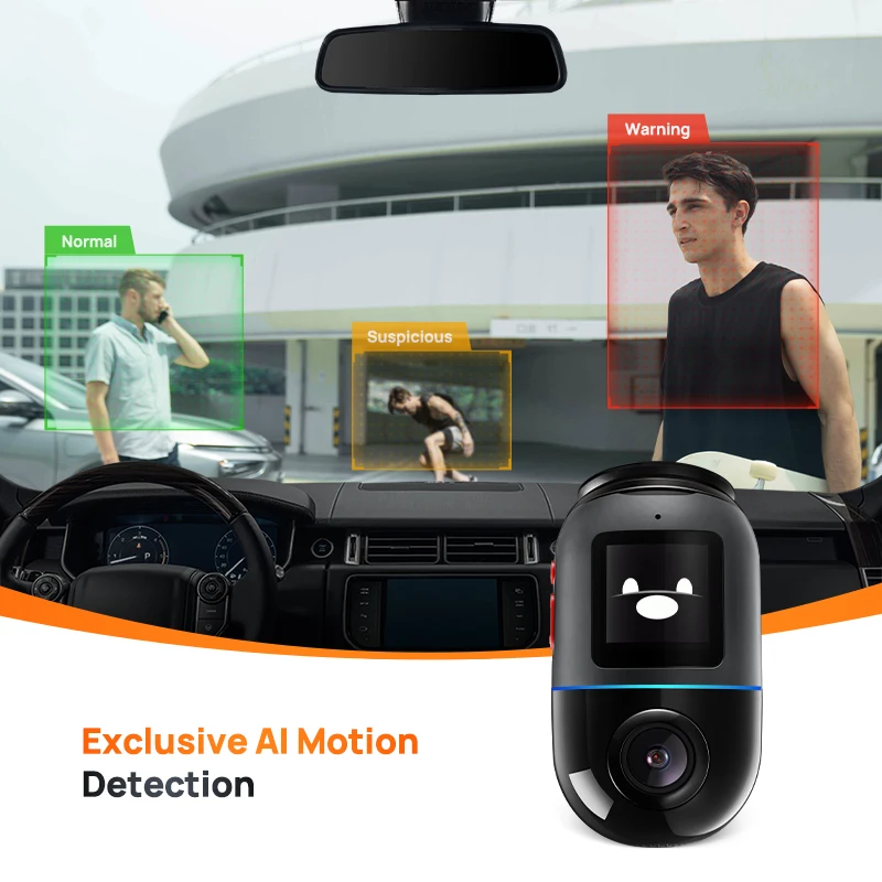 70mai Dash Cam Omni X200 360° Full View Built-in GPS ADAS Night