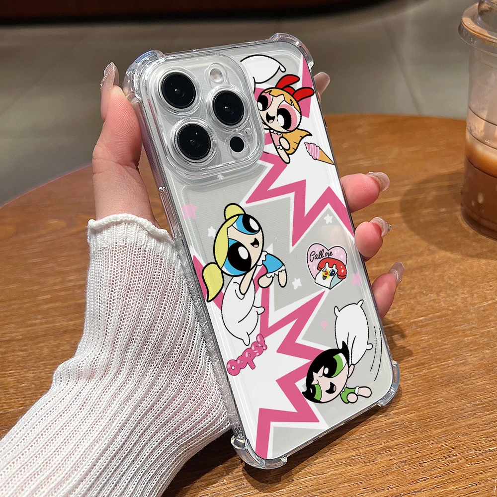 Cool Girl P-Powerpuffs Anti-Drop Phone Case Cover