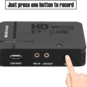 Ezcap288 HDMI AV 비디오 캡처 카드, 아날로그 비디오 오디오-디지털 변환-비디오 레코드 저장, PC 불필요