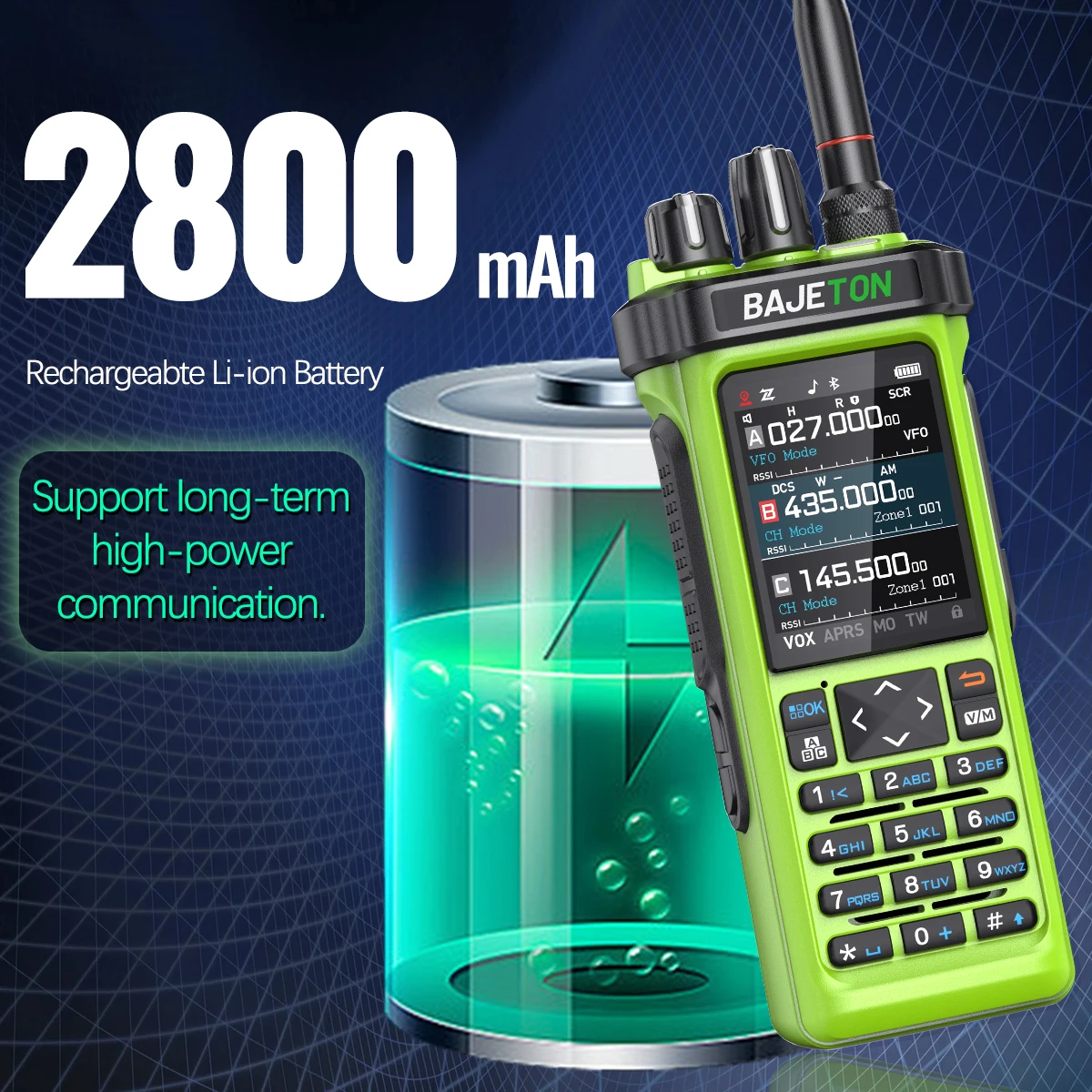 BAJETON BJ-9000 GPS APRSトランシーバー 10W CB/SSB/RX/HF CB 27Mhz